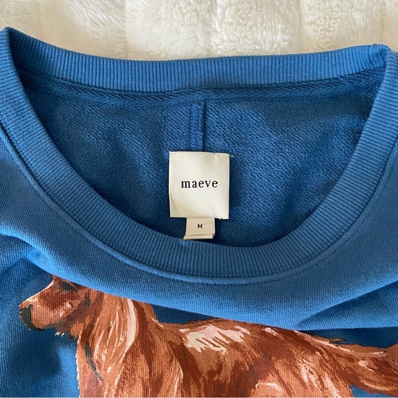 🌿|NWT| Anthropologie Maeve Graphic Dog Sweater - Picture 6 of 13